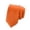 Orange, variant on Elegant Men's Polyester Solid Narrow Tie For Formal And Wear