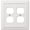 White, variant on Amerelle 94DDW Continental Wallplate, 2 Duplex, Cast Metal, White, 1-Pack