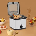 thumbnail image 6 of 9*8.2*7.4in Stainless Steel Electric Deep Fryer Cooker Home Countertop 1000W 2.5 L Oil Capacity Fast Frying, 6 of 17