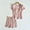 Pink, variant on Pajamas Loungewear Breathable Chest Pad Short Sleeve Top And Elastic Waist Shorts Two Piece Lightweight Summer Homewear Built In Support Nightwear Sleepwear