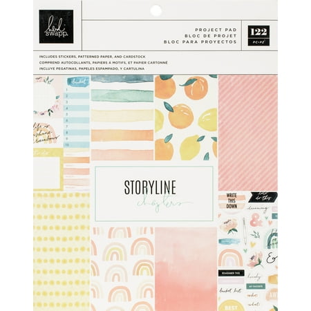 UPC: 0718813153096 | Heidi Swapp Storyline Chapters Project Pad 7.5 X9.5 -The Journaler 93 Pieces