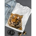 thumbnail image 3 of Tiger Face T-Shirt Women -SPIdeals Designs, Female Medium, 3 of 4