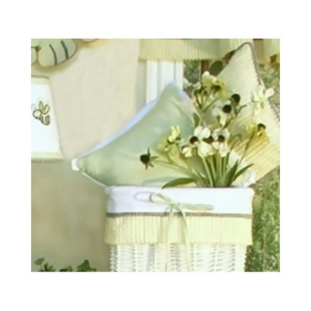 Brandee Danielle Flutter Bees Gingham Decorator Throw Pillow