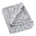 thumbnail image 1 of Manta para mascotas Bone Dry con estampado de huesos en relieve, 90 x 120 cm, gris, 1 of 6