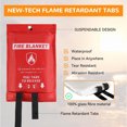 thumbnail image 4 of Rongsi Emergency Fire Blanket, 4-Pack Fire Blanket, Fire Blanket, Fire Retardant Blanket Home, Kitchen, School, BBQ, Car, Office, Warehouse Fire Safety Blanket (40'' x 40''), 4 of 6