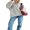 Light Grey, variant on Women Autumn Winter Knit Sweater Long Sleeve Crew Neck Oversized Sweatshirts Casual Knitwear