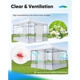 thumbnail image 4 of Quictent 10x10ft Portable Walk-in Greenhouse, Easy Setup Pop-up Green House Indoor/Outdoor Plant Shed, Clear, 4 of 7