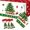 3pcs Tablecloth, variant on Krocisen Christmas Paper Plates and Cups Set for 25 Guests, 9 Inch & 7 Inch Dinner Plates, Napkins and Cups, Holiday Tableware Kit for Xmas Party, Dinner & Family Gathering