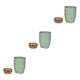 thumbnail image 2 of Macetas biodegradables Matsuzay para jardinería respetuosa con el medio ambiente color verde paquete de 3, 2 of 6