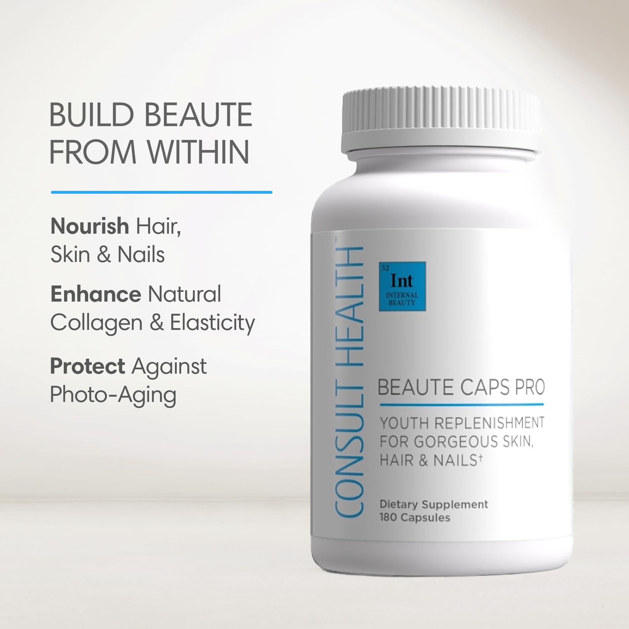 Consult Beaute Caps Pro Supports Hair, Skin & Nail Health 1-Count 60 Capsules