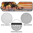 thumbnail image 7 of Psesaysky Hawaii Palm Tree Sunset Windshield Sun Shade for Car Off-road Vehicle SUV Truck (52.95x16.14 Inches), Sun Shade Windshield, Shades for Windows, Protector Blocks UV, Funny Car Decor, 7 of 7
