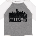 thumbnail image 4 of Inktastic Dallas Texas City Skyline with Grunge Boys or Girls Long Sleeve Baby Bodysuit, 4 of 5