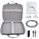 thumbnail image 1 of Bolsa De Almacenamiento De Cables, Protector Acolchado Accesorios Electrónicos Bolsa De Transporte Múltiples Compartimentos Impermeabilización A Prueba De Abrasión Para Viajes, 1 of 7