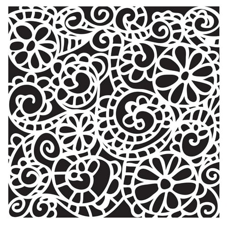 UPC: 0842254023257 | The Crafter s Workshop Stencil  6  x 6   Swirly Garden