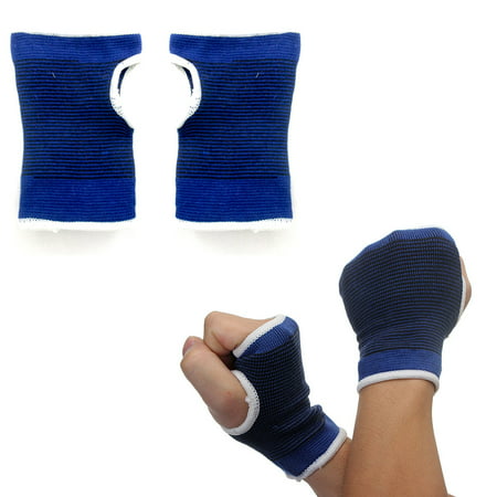 2 Palm Hand Wrist Support Brace Thumb Wrap Elastic Pain Relief Sports One