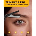 thumbnail image 2 of Tijeras para cejas BEZOX de acero inoxidable con peine para mujeres y hombres, 2 of 8