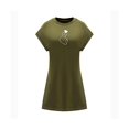 thumbnail image 1 of Vestido de verano para mujer, ropa para adolescentes, vestido clásico con cuello redondo para caminar y vacaciones SG, 1 of 7