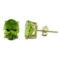 thumbnail image 2 of Vessuvianite Natural Gemstone 925 Sterling Silver Uniqe Stud Earrings, 2 of 4