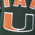 thumbnail image 4 of Women's Colosseum Green Miami Hurricanes Loud and Proud Pullover Hoodie, 4 of 4