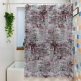 thumbnail image 3 of Shower Curtains for Bathroom-72"x72",Gradient Grey Wine Red Waterproof Bath Curtain Grommet Shower Curtain Set with Hooks, 3 of 9