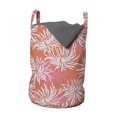 thumbnail image 1 of Floral Laundry Bag, Hand Drawn Interpretation of Chrysanthemum Flowers, Hamper Basket with Handles Drawstring Closure for Laundromats, 13" x 19", Burnt Sienna Pink, by Ambesonne, 1 of 4