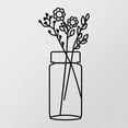thumbnail image 4 of Enzo - Flower - Black Decorative Metal Wall Accessory, 4 of 7