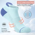 thumbnail image 3 of Loritta 6 Pairs Womens Socks Ankle Casual Low Cut Cushioned Running No Show Socks for Women, Size 8-10, 3 of 6