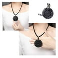 thumbnail image 4 of Black Obsidian Carving Wolf Yin Yang Dragon And Phoenix Necklace Lucky Pendant D6Z1, 4 of 9