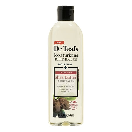 Dr Teal's Shea Butter Moisturizing Bath & Body Oil, 8.8 fl oz.