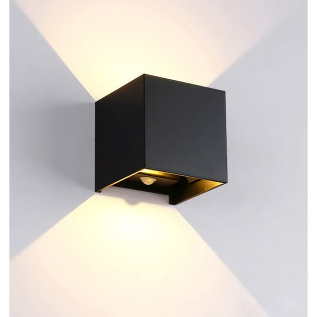 Applique Murale LED, 12W Blanc Chaud, Applique Extérieure / Intérieure pour Jardin, Passage, O