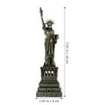 thumbnail image 2 of HOMEMAXS American Statue of Liberty Decor Alloy Metal Ornament for Unique Party Decoration Light Brown 18CM, 2 of 8
