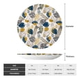 thumbnail image 2 of Daiia Hawaiian Style Printed Pattern Ceramic Plate Dinner Plates Bone China Decorative Plates with Display Stand Art Ceramic Ornaments for Wall Hanging Decoration-8in, 2 of 6
