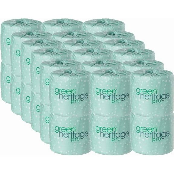 Green Heritage, 2-Ply Toilet Paper, 500 Sheets per Roll, 36 Rolls