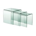 thumbnail image 4 of Heavenly Collection Nesting Table, Glass Nesting Table, Un-tempered Glass Nesting Table, Bent Glass Nesting Table, Waterfall Nesting Table, Set Nesting Table, 4 of 9