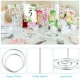thumbnail image 3 of Uxcell Metal Place Card Holder Memo Clip Holder with Round Clasp 24 Pcs Silver Tone 2 Inch, 3 of 5