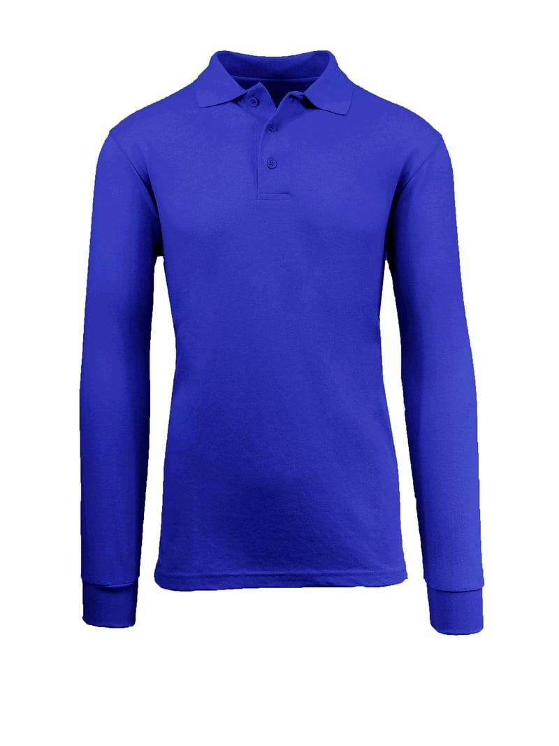 【Limited】Long Sleeve Polo Shirts Premium Men's Long Sleeve Polo Shirts, Cotton Blend, Modern