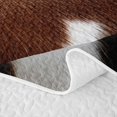 thumbnail image 5 of Erosebridal Cowhide Print Twin Quilt Set,Brown White Spotted Animal Twin Coverlet Set For Boys,2 Pieces, 5 of 7