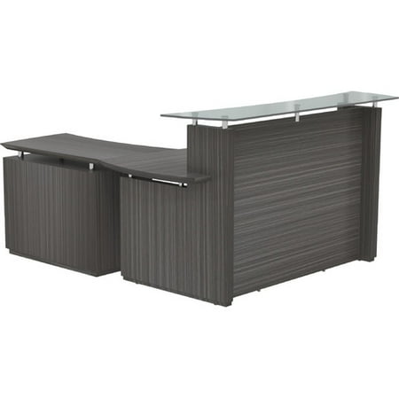 Mayline Group Sterling L Shape Reception Desk Walmart Com