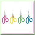 thumbnail image 4 of MicroGuard Kids' Scissors - Ergonomic Soft Handle, 5-Inch Pointed Tip, Ideal for Ages 4-8, Left and Right Handed, Anti-Microbial Protection, 4 of 5