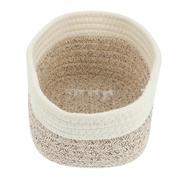 OUNONA  Imitation Rattan Basket Modern Woven Storage Baskets Hamper Baby