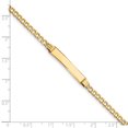 thumbnail image 2 of 14k Yellow Gold Cuban Name Bar Identification Id Bracelet, 2 of 6