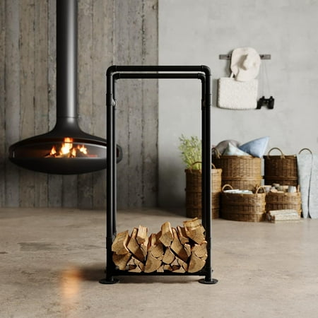 

Firewood Rack - OTTO - Heavy Duty Industrial Pipe Firewood Rack Indoor and Outdoor for Fireplace/Firepit - firewood holder outdoor - fire wood holder indoors - Wood Rack