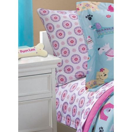 - Mainstays Kids Pink Daisy Coordinating Printed Sheet Set