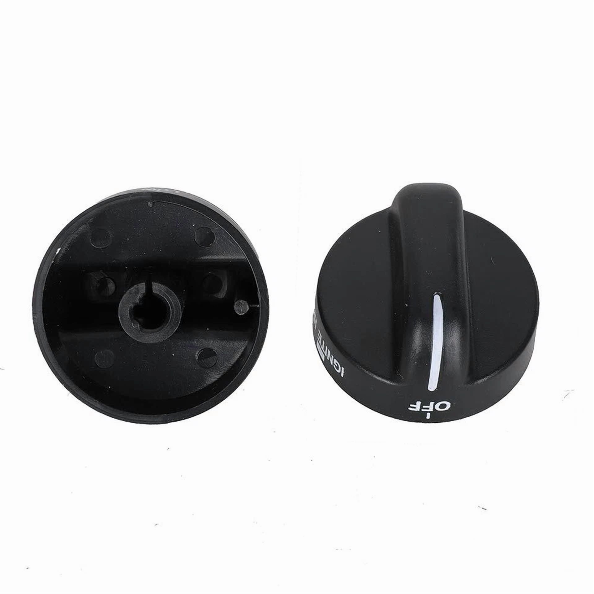 8273103 Range Burner Knob Black For Stove Oven -2 Pack
