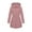 🔥 Pink, variant on Sentmoon Coats Womens Winter Jacket Cute Gifts for Women Women's Solid Color Long-sleeved Hooded Fashion Padded Jacket Fall and Winter for Outdoor Activities and Hiking