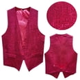 thumbnail image 6 of Daolelai Men's Sequined Suit Vest, 6 of 6