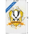thumbnail image 3 of The Wizarding World: Harry Potter - Hufflepuff Charm Wall Poster with Push Pins, 22.375" x 34", 3 of 6