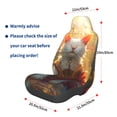 thumbnail image 3 of Daiia Sunshine Flower Meditating Cat Printed Car Seat Cover - Waterproof & Sweatproof - Universal Fit, Machine Washable, Non-Slip - Seat Protector for Car, Truck, SUV, Van (1 Pack), 3 of 5