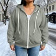 thumbnail image 7 of yillto Plus Size Womens Full Zip up Hooded Sweatshirt Long Sleeve Pockets Jacket Coat for Women L-5XL, 7 of 7
