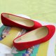 thumbnail image 1 of Mujer Ballet Dolly Pumps Flat Slip On Mocasines Zapatos de gamuza, 1 of 2